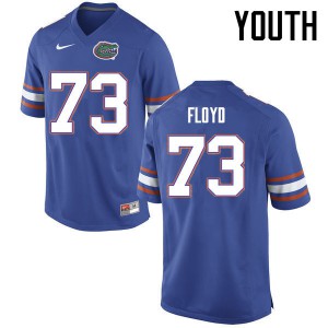 Youth Sharrif Floyd Blue UF #73 Official Jersey