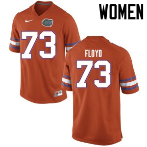 Women Sharrif Floyd Orange Florida #73 Football Jersey