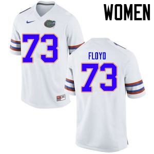Women Sharrif Floyd White University of Florida #73 Player Jerseys