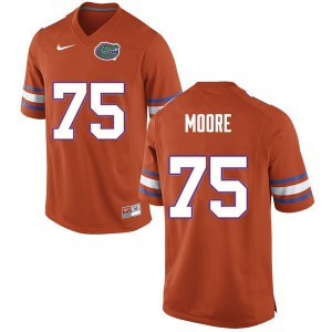 Mens T.J. Moore Orange Florida Gators #75 Alumni Jersey