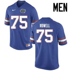 Men Tanner Rowell Blue UF #75 Football Jerseys