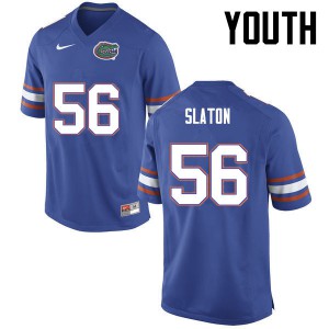 Youth Tedarrell Slaton Blue Florida #56 Stitch Jerseys