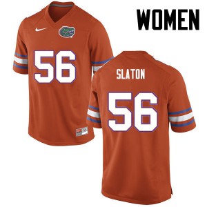 Women's Tedarrell Slaton Orange University of Florida #56 NCAA Jerseys