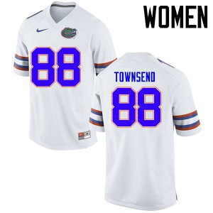 Women's Tommy Townsend White Florida Gators #88 NCAA Jerseys