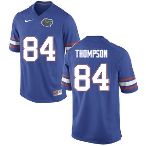 Men's Trey Thompson Blue Florida Gators #84 Football Jersey