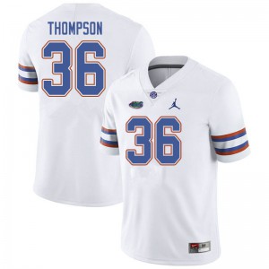Mens Jordan Brand Trey Thompson White UF #36 Stitched Jerseys
