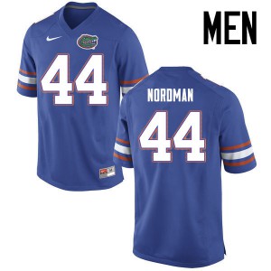 Mens Tucker Nordman Blue UF #44 Football Jerseys