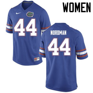 Womens Tucker Nordman Blue University of Florida #44 University Jerseys