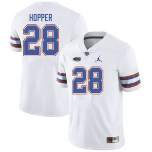 Men's Jordan Brand Ty'Ron Hopper White Florida #28 Embroidery Jerseys