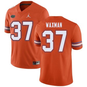 Men Jordan Brand Tyler Waxman Orange Florida #37 Stitch Jersey