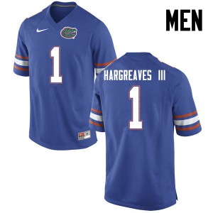 Men's Vernon Hargreaves III Blue University of Florida #1 Official Jersey