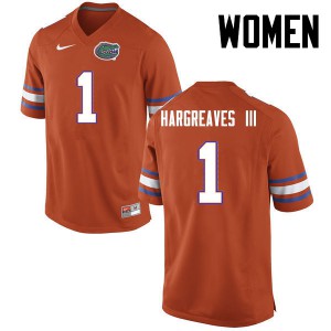 Womens Vernon Hargreaves III Orange University of Florida #1 Official Jerseys