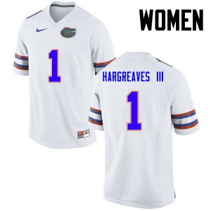 Womens Vernon Hargreaves III White UF #1 Embroidery Jersey