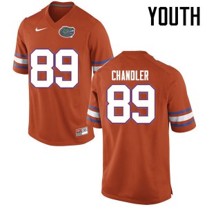 Youth Wes Chandler Orange UF #89 Embroidery Jerseys