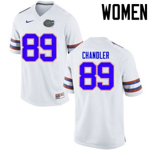 Women's Wes Chandler White UF #89 University Jersey
