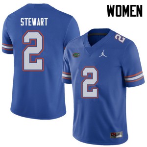 Womens Jordan Brand Brad Stewart Royal University of Florida #2 Stitched Jerseys