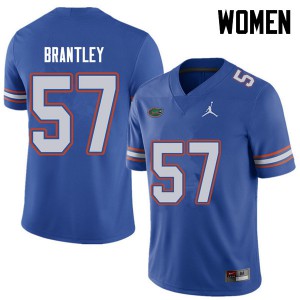Womens Jordan Brand Caleb Brantley Royal Florida #57 College Jersey