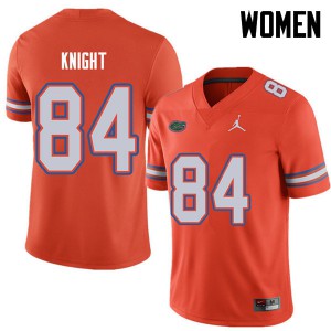 Women Jordan Brand Camrin Knight Orange University of Florida #84 Player Jerseys