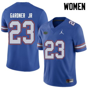 Women Jordan Brand Chauncey Gardner Jr. Royal UF #23 Stitched Jersey