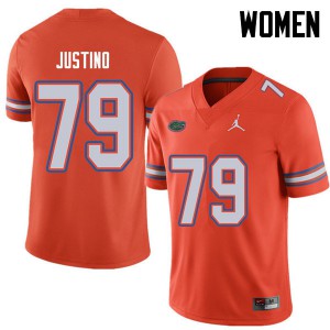 Women's Jordan Brand Daniel Justino Orange UF #79 Alumni Jerseys
