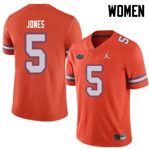 Women's Jordan Brand Emory Jones Orange Florida #5 Embroidery Jersey