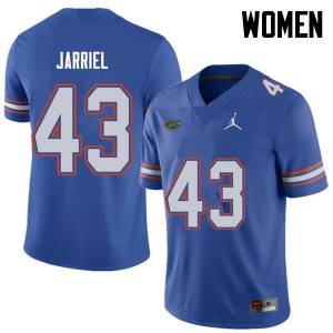 Women's Jordan Brand Glenn Jarriel Royal UF #43 Player Jerseys