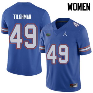 Women's Jordan Brand Jacob Tilghman Royal Florida Gators #49 College Jersey
