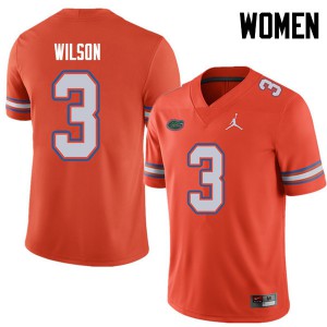 Women Jordan Brand Marco Wilson Orange Florida #3 NCAA Jersey