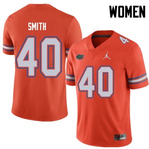 Women Jordan Brand Nick Smith Orange Florida #40 University Jersey
