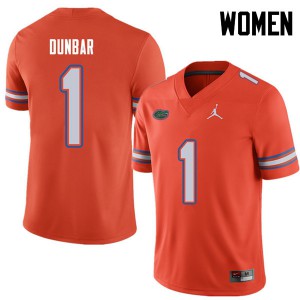 Women's Jordan Brand Quinton Dunbar Orange UF #1 Alumni Jersey