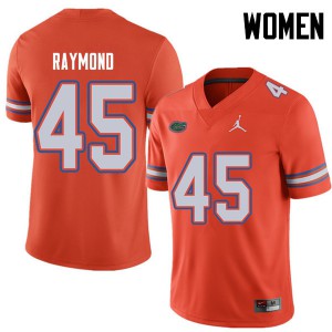 Women Jordan Brand R.J. Raymond Orange Florida Gators #45 College Jersey
