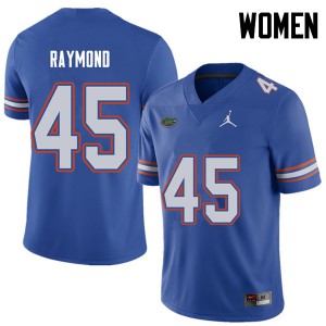 Womens Jordan Brand R.J. Raymond Royal UF #45 Stitched Jerseys