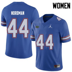 Women Jordan Brand Tucker Nordman Royal Florida #44 Alumni Jerseys