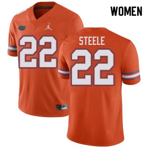 Womens Jordan Brand Chris Steele Orange Florida #22 Official Jerseys