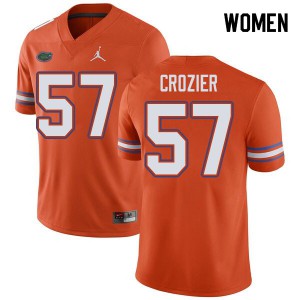 Womens Jordan Brand Coleman Crozier Orange University of Florida #57 College Jersey