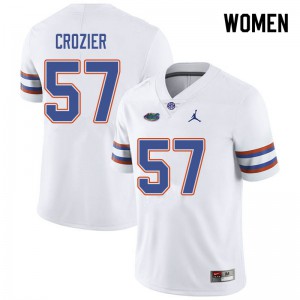 Women's Jordan Brand Coleman Crozier White University of Florida #57 Player Jerseys