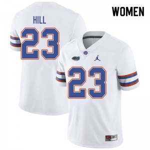 Women's Jordan Brand Jaydon Hill White Florida #23 Football Jersey