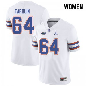 Women's Jordan Brand Michael Tarquin White Florida #64 University Jerseys