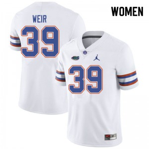 Women Jordan Brand Michael Weir White University of Florida #39 University Jersey