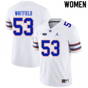Women's Chase Whitfield White Florida Gators #53 High School Jersey