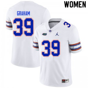 Women Fenley Graham White Florida #39 NCAA Jerseys