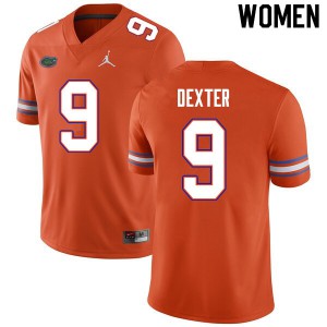 Women's Gervon Dexter Orange Florida #9 Alumni Jerseys