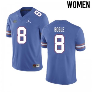 Women Khris Bogle Blue Florida Gators #8 High School Jerseys