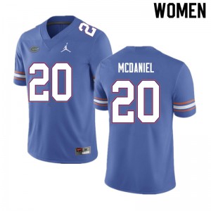 Women Mordecai McDaniel Blue UF #20 College Jersey