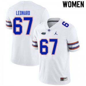 Womens Richie Leonard White Florida #67 Alumni Jerseys