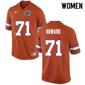 Women Chris Howard Orange Florida #71 University Jersey
