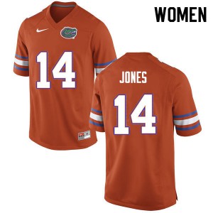 Women Emory Jones Orange UF #14 Stitch Jerseys