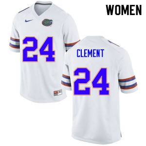 Womens Iverson Clement White University of Florida #24 University Jersey