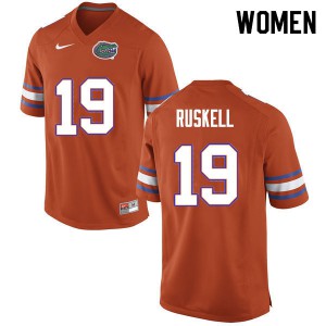 Women's Jack Ruskell Orange University of Florida #19 Alumni Jerseys