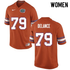Women Jean DeLance Orange University of Florida #79 University Jerseys